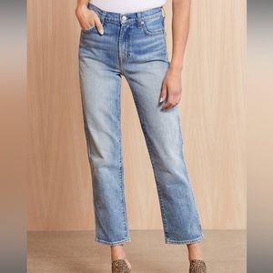 7 For All Mankind High Waist Cropped Jeans
